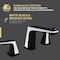 Anzzi 2-Handle 3-Hole Widespread Bathroom Faucet in Matte Black and Chrome L-AZ905MB-CH - alternate 4